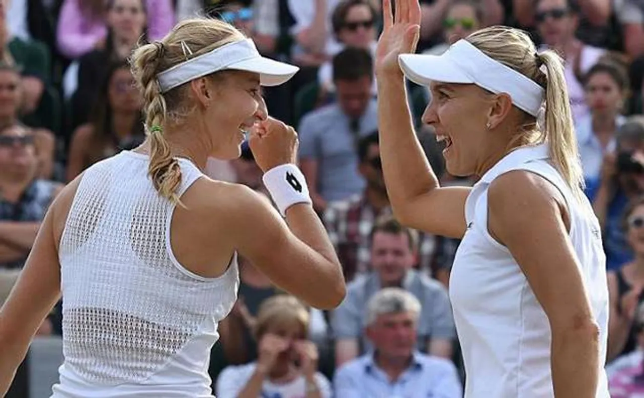 Makarova, Vesnina register comprehensive victory at Wimbledon women's doubles final
