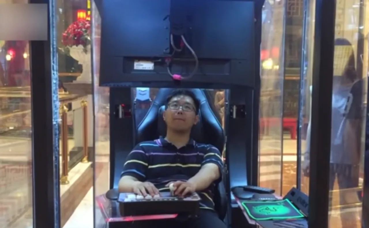 'Husband storage pods' at China shopping malls to take care of bored partners as wives shop