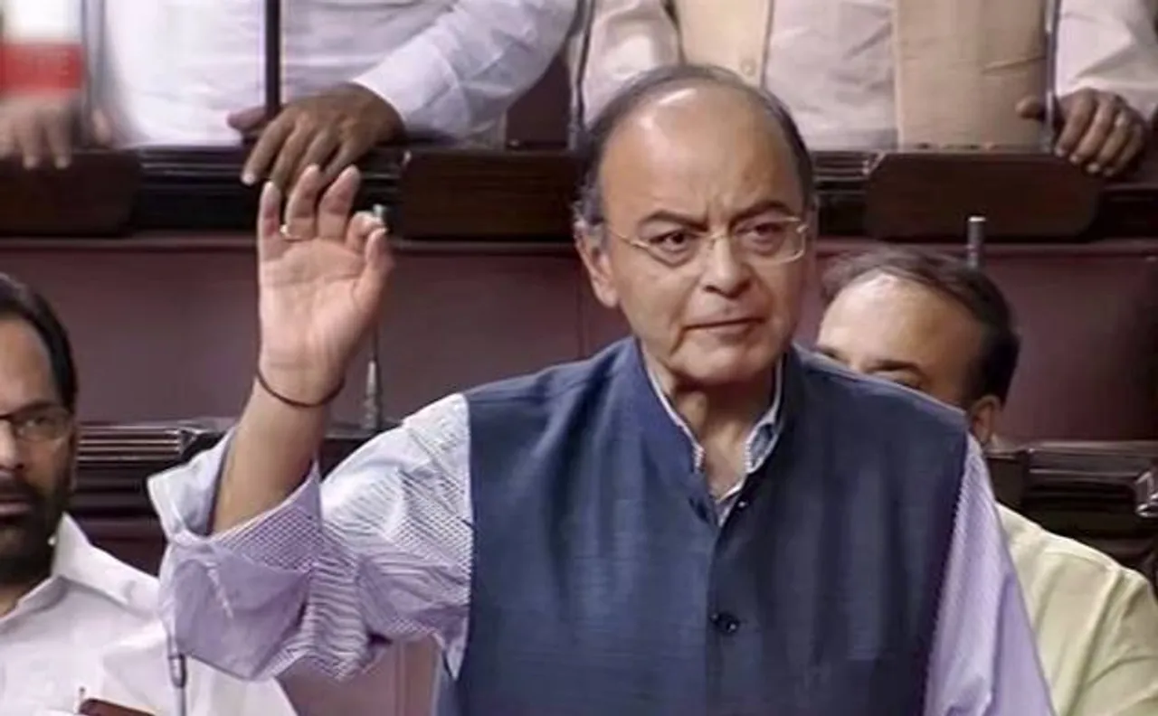 Uproar in Rajya Sabha over Jaitley's remarks on adjournment notices 