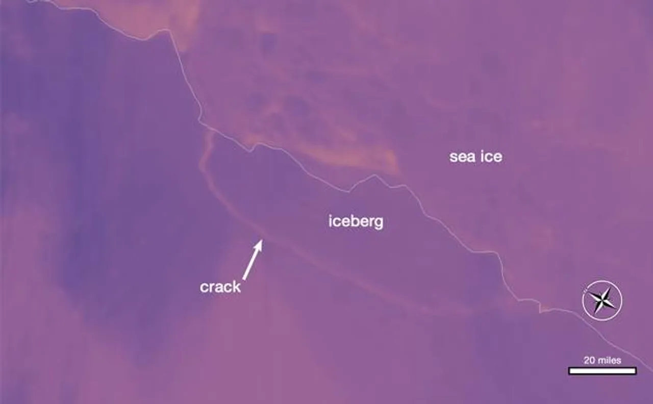 NASA releases amazing pictures of Antarctic iceberg that broke off from Larsen C ice shelf