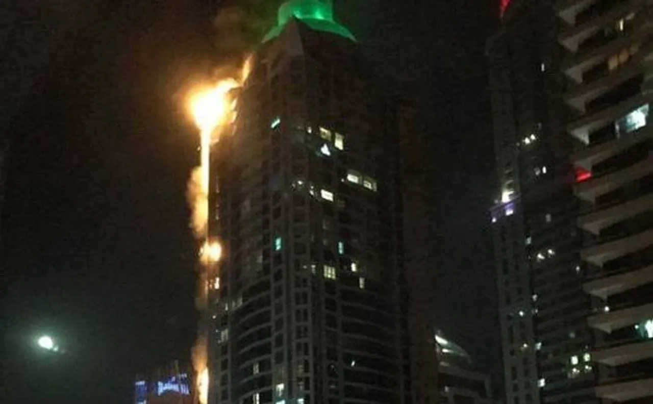 Massive fire engulfs Dubai's Torch Tower; residents successfully evacuated