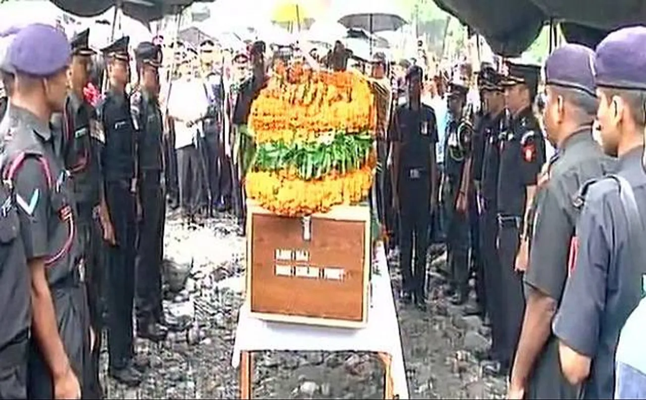 Indian Army Major Kamlesh Pandey's mortal remains consigned to flames with full military honours