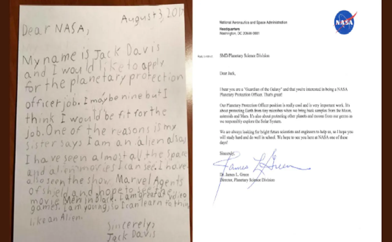 NASA job: 9-year-old boy applies for Planetary Protection Officer post to save Earth from aliens