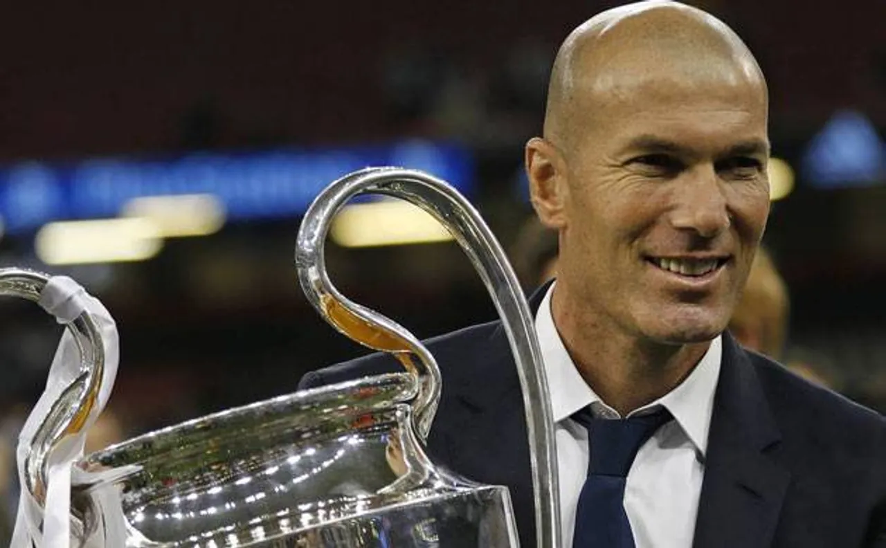 Zinadine Zidane, legendary football player, signs three year contract extension at Real Madrid