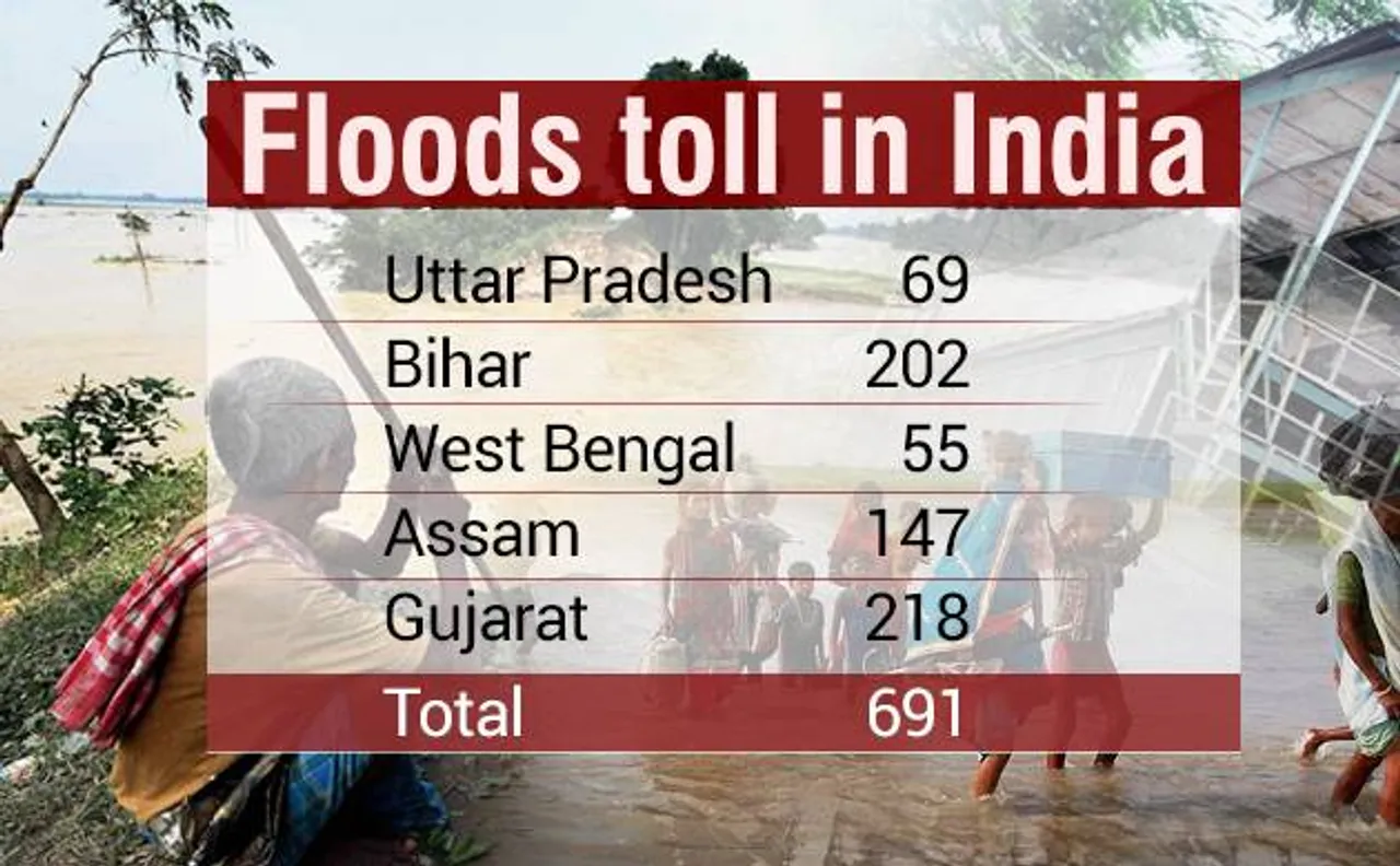Monsoon wreaks havoc in India, 691 killed, 2.20 cr affected, properties worth millions destroyed and itâ€™s not over yet! 