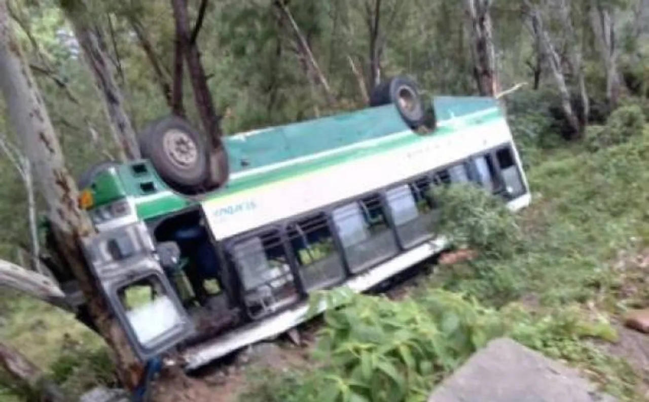 Himachal Pradesh: 2 dead, 25 injured as bus overturns in Chamba district