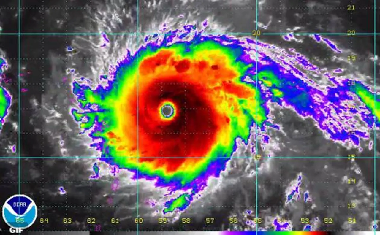 Hurricane Irma roars into Caribbean islands as Category 5 storm