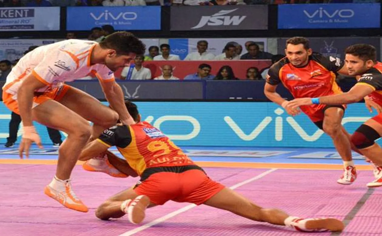 Pro-Kabaddi League 2017: Bengaluru Bulls defeat Puneri Paltan 24-20 in exciting contest