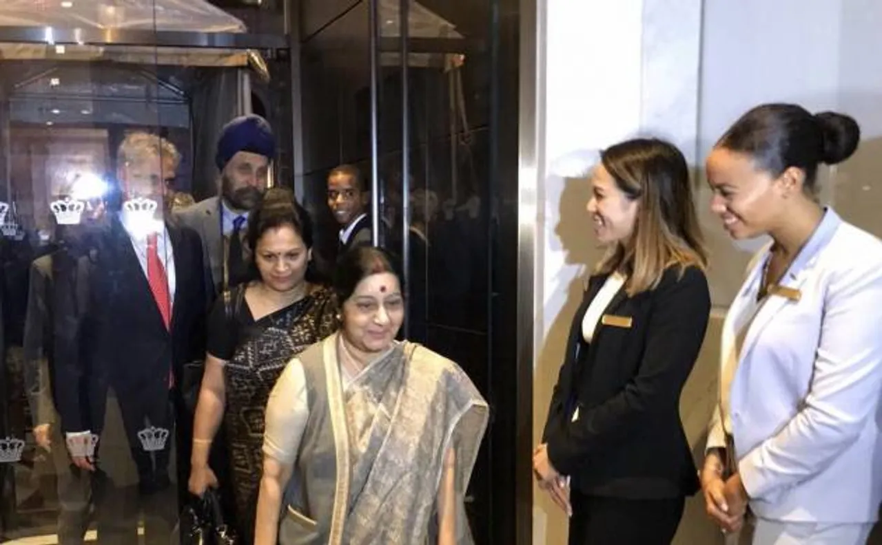 UNGA | Swaraj reaches New York; UNSC seat, counter-terrorism, climate change on agenda 