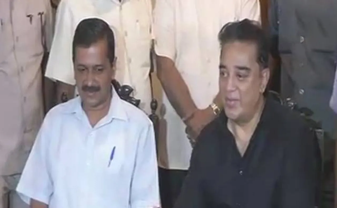 Chennai: Arvind Kejriwal meets Kamal Haasan, says actor should join politics