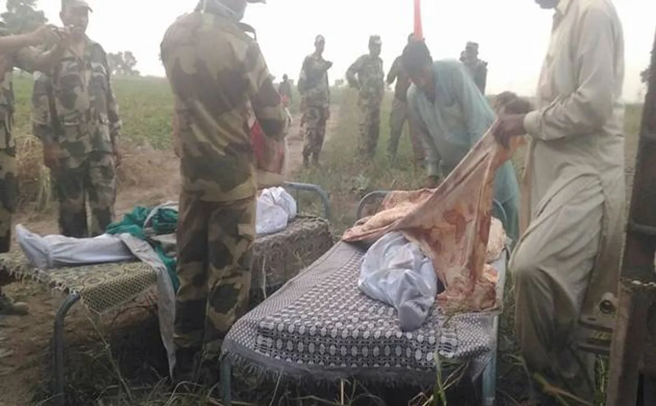 Punjab: BSF hands over mortal remains of two Pakistani infiltrators to Pak Rangers 
