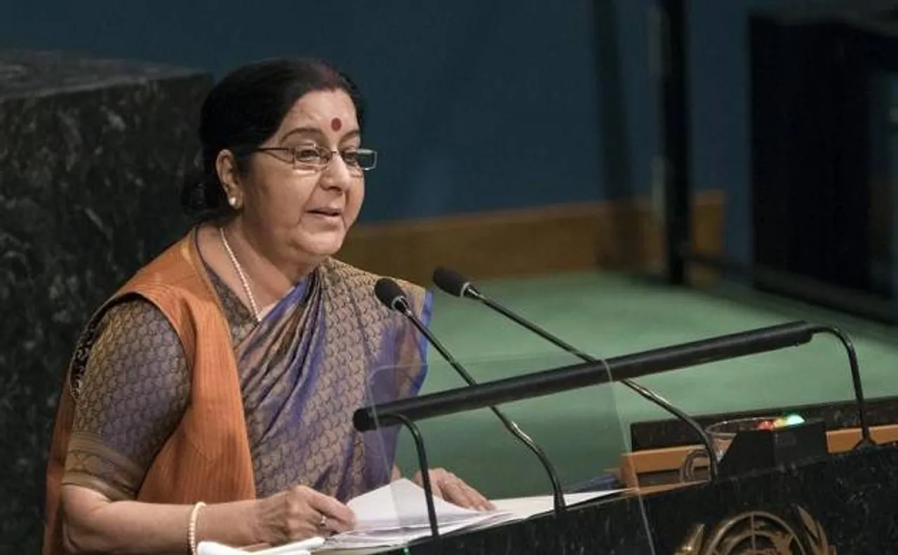 â€˜Look who is talkingâ€™, Sushma Swaraj ridicules Pakistan at UNGA