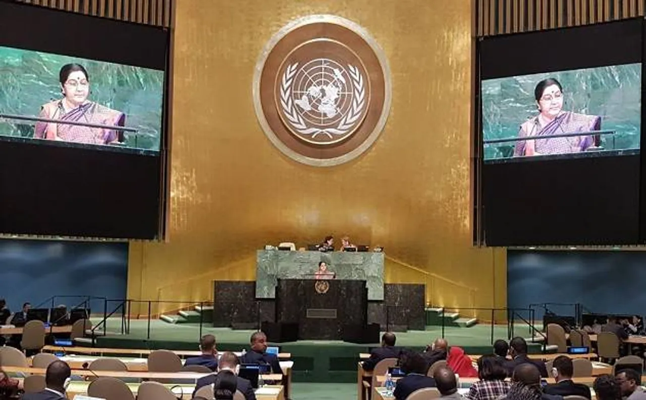 Sushma Swaraj at UNGA: India produced scholars, scientists, Pakistan created terrorists