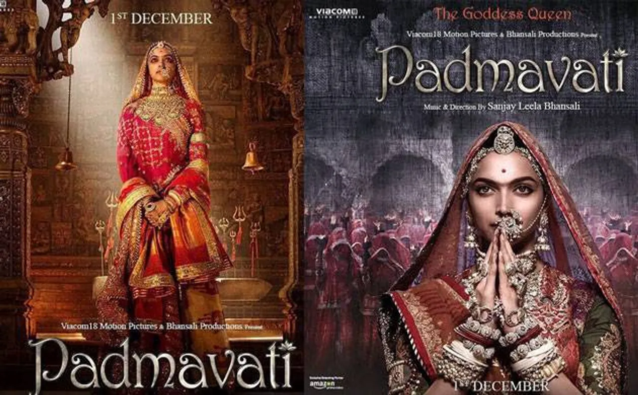 Padmavati: Karni Sena members burn posters of Deepika Padukone starrer in Jaipur