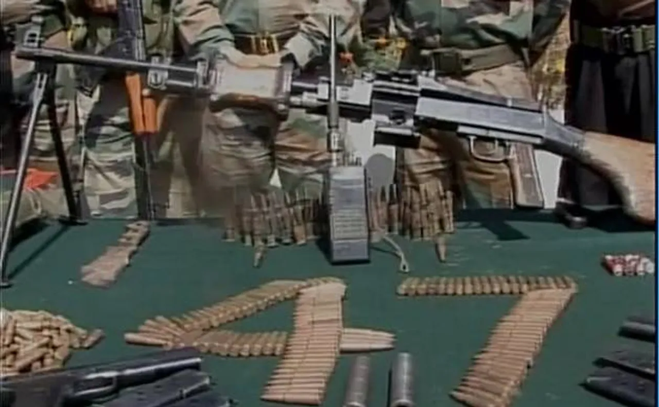 Kashmir: Army busts terrorist hideout in Handwara, seizes large cache of arms&ammunition
