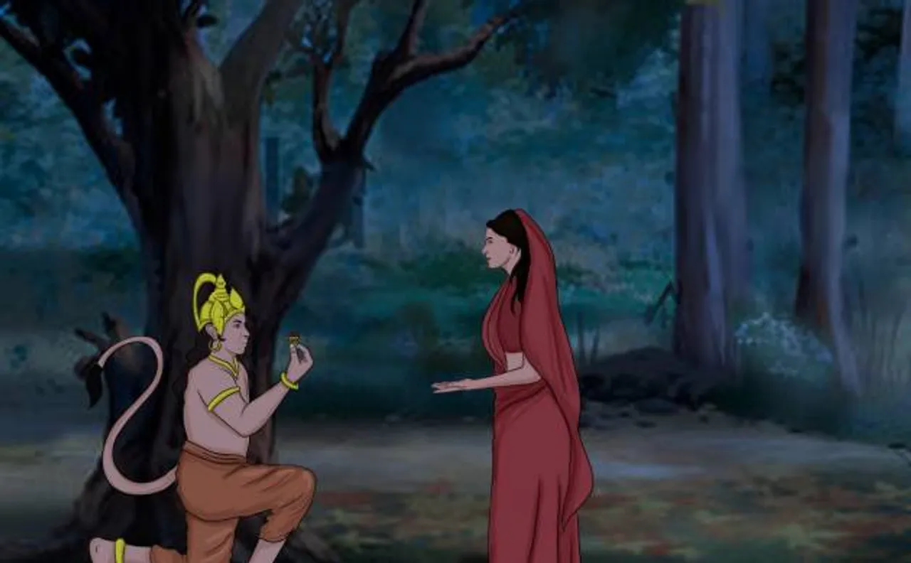 Digital Ramayana, Sundara Kand, part 1: Hanuman meets Sita 