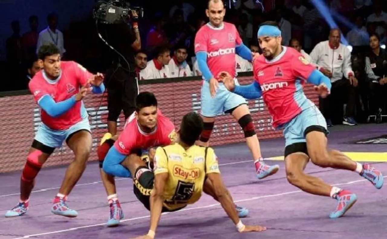  Pro Kabaddi League 2017: Telugu Titans beat Jaipur Pink Panthers 41-34 