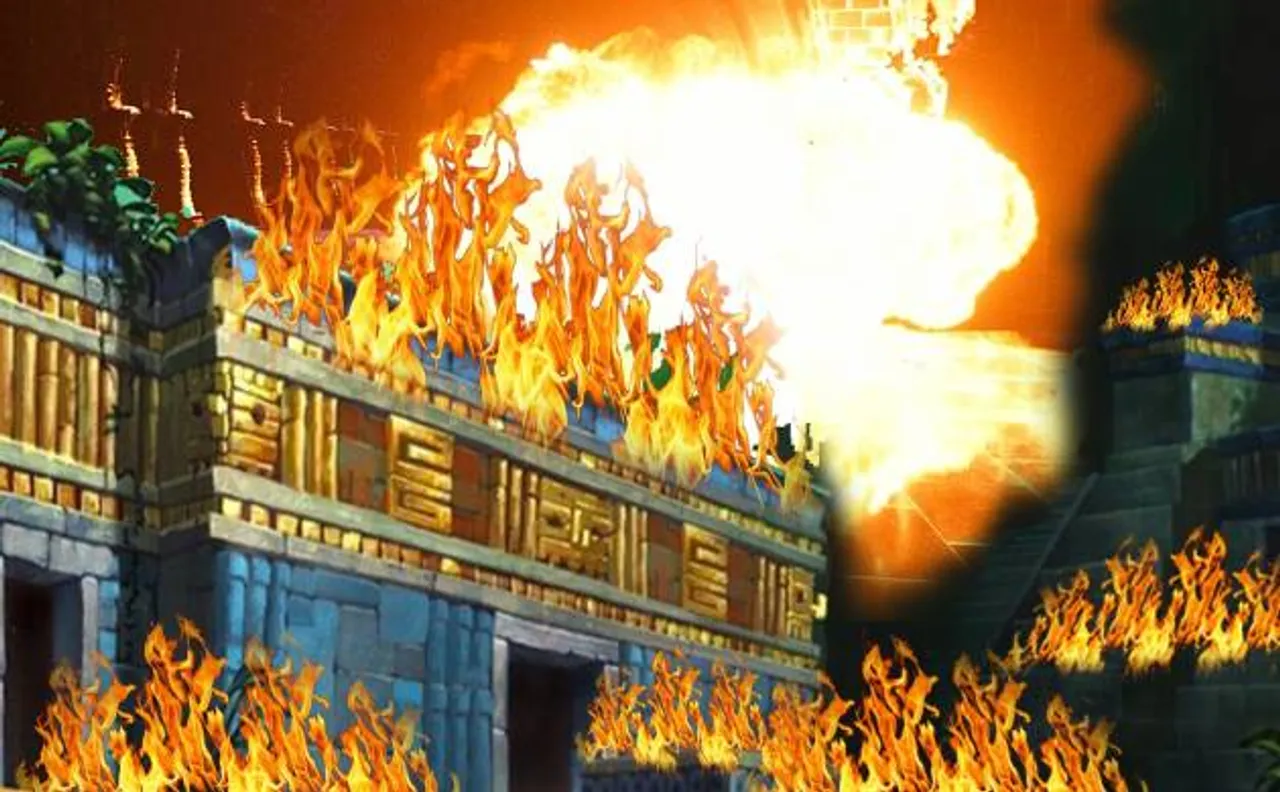  Digital Ramayana, Sundara Kand - II: Hanuman burns down Lanka