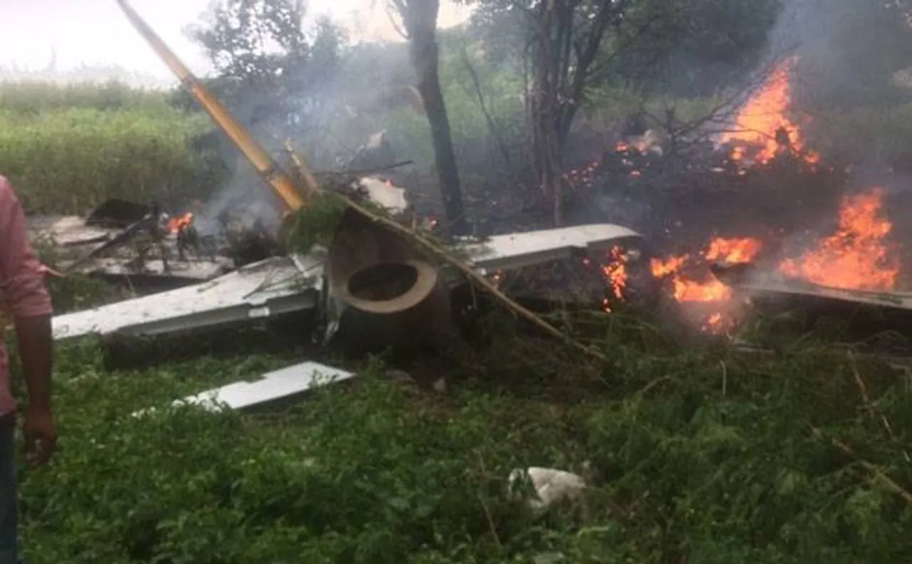 Indian Air Force's trainer aircraft crashes near Hyderabad, pilot ejects safely