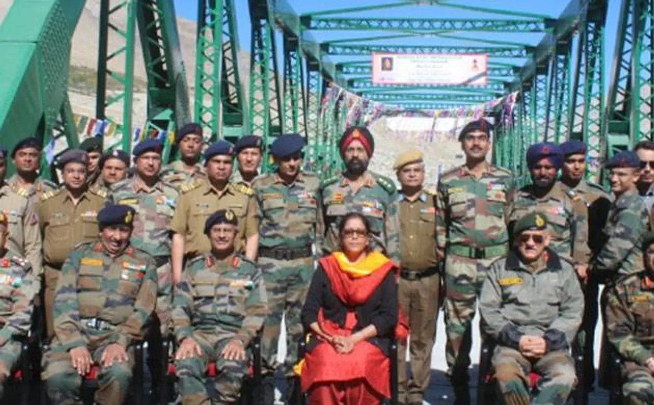 Nirmala Sitharaman inaugurates bridge connecting Leh to north eastern Ladakh