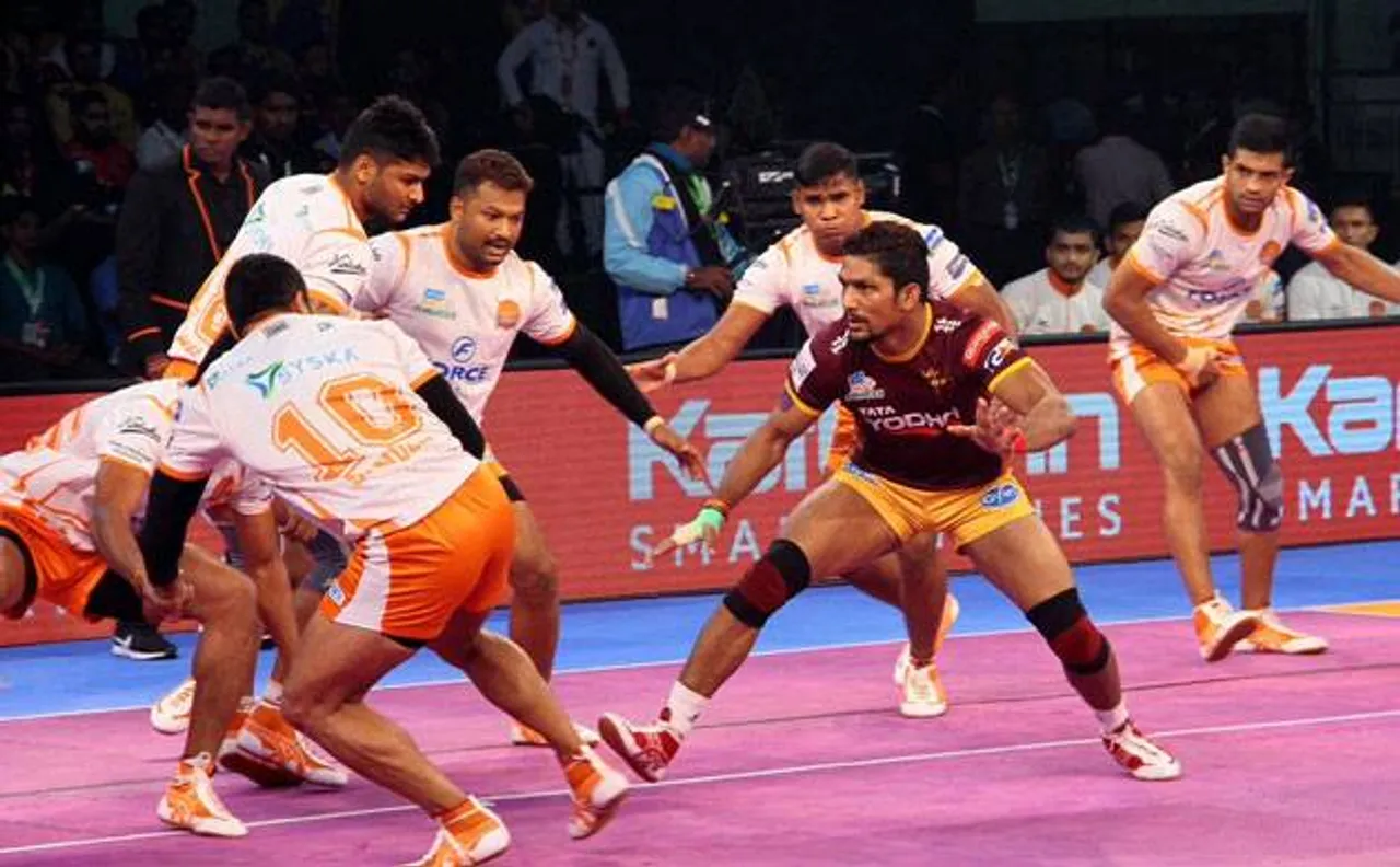 Pro-Kabaddi League Season 5: Puneri Paltan defeat UP Yoddha 34-33 in thrilling encounter