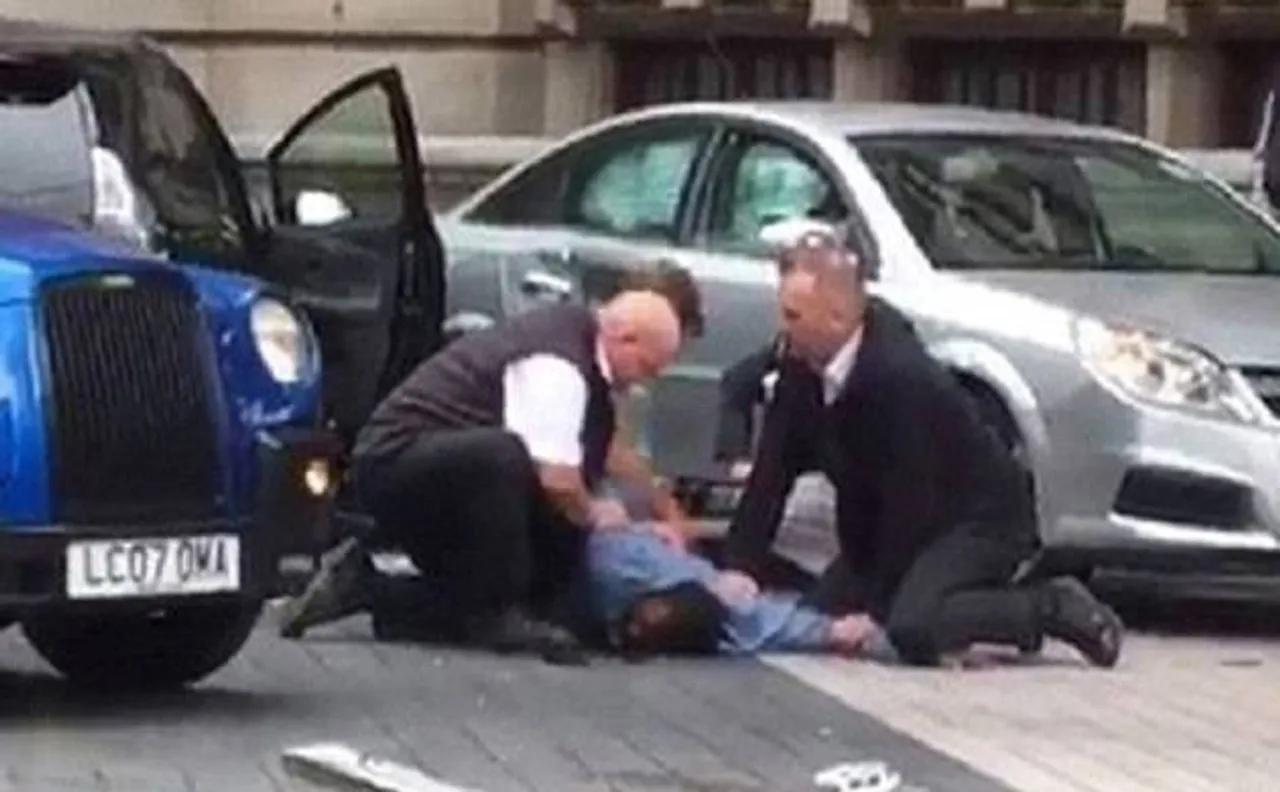 Car hits pedestrians near London's Natural History Museum