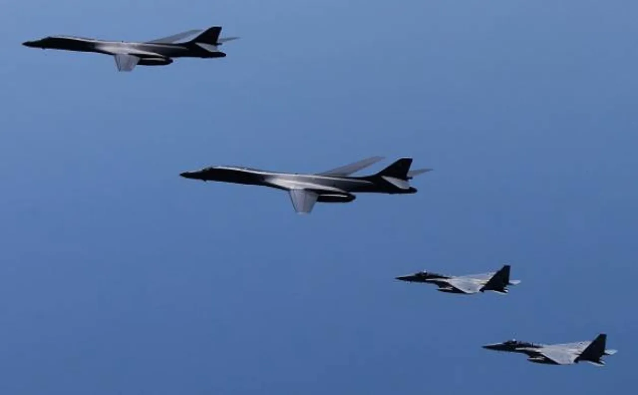 US Air Force flies B-1B bombers over Korean peninsula to showcase aerial strike prowess