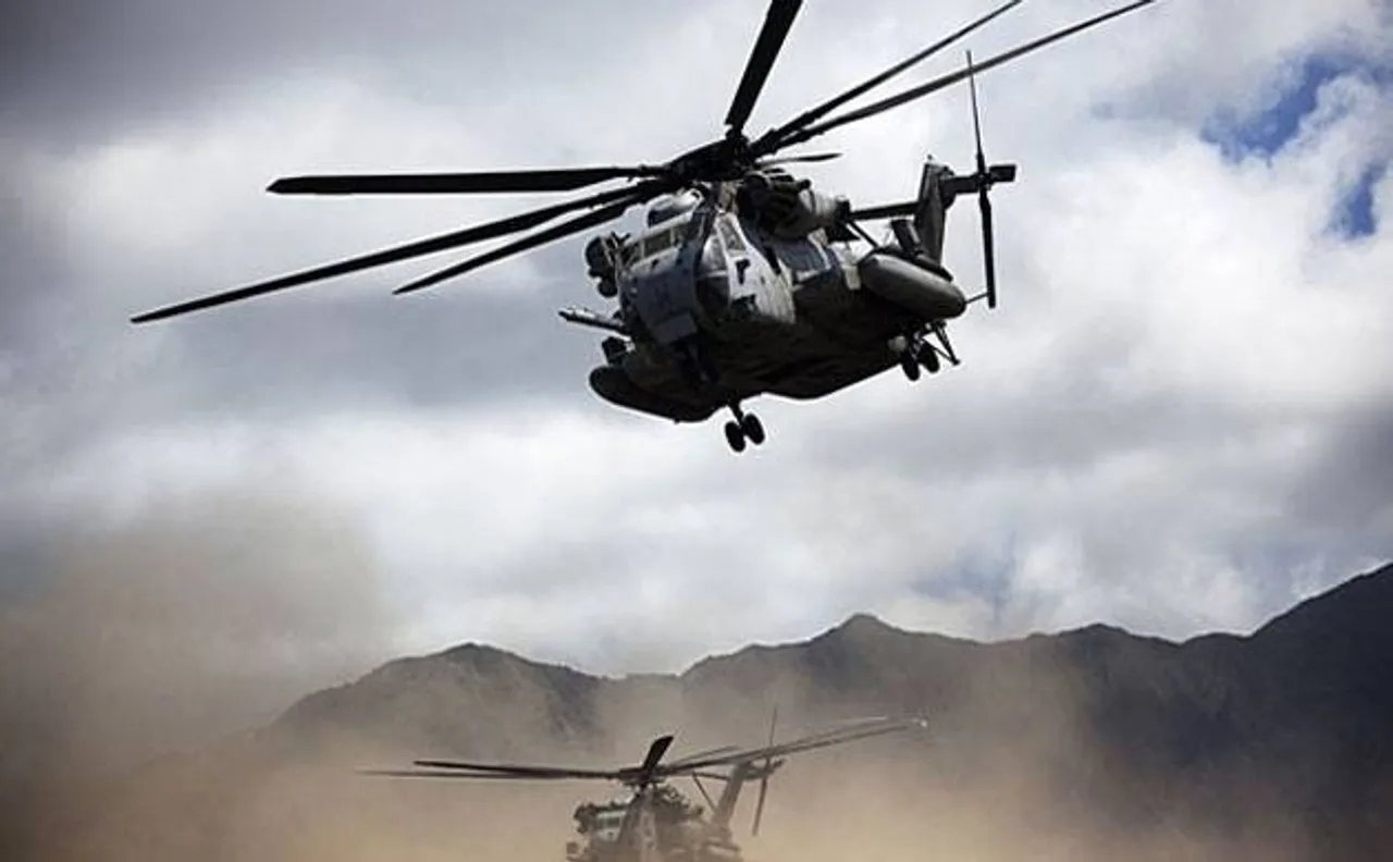 US military chopper bursts into flames in Japan: Minister