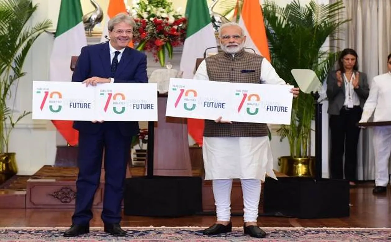 Modi holds talks with Italian PM Paolo Gentiloni, sign six pacts including on railway safety