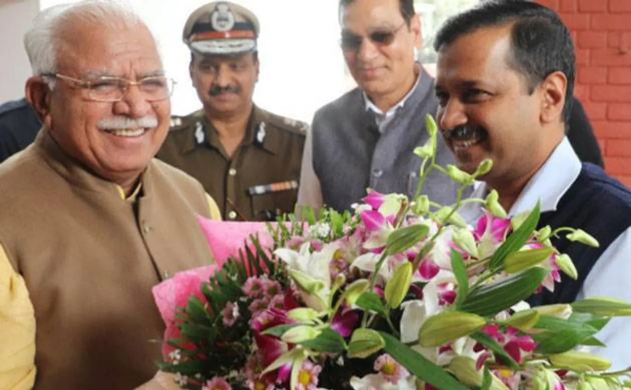 Delhi air pollution: CM Arvind Kejriwal meets Haryana CM ML Khattar in Chandigarh