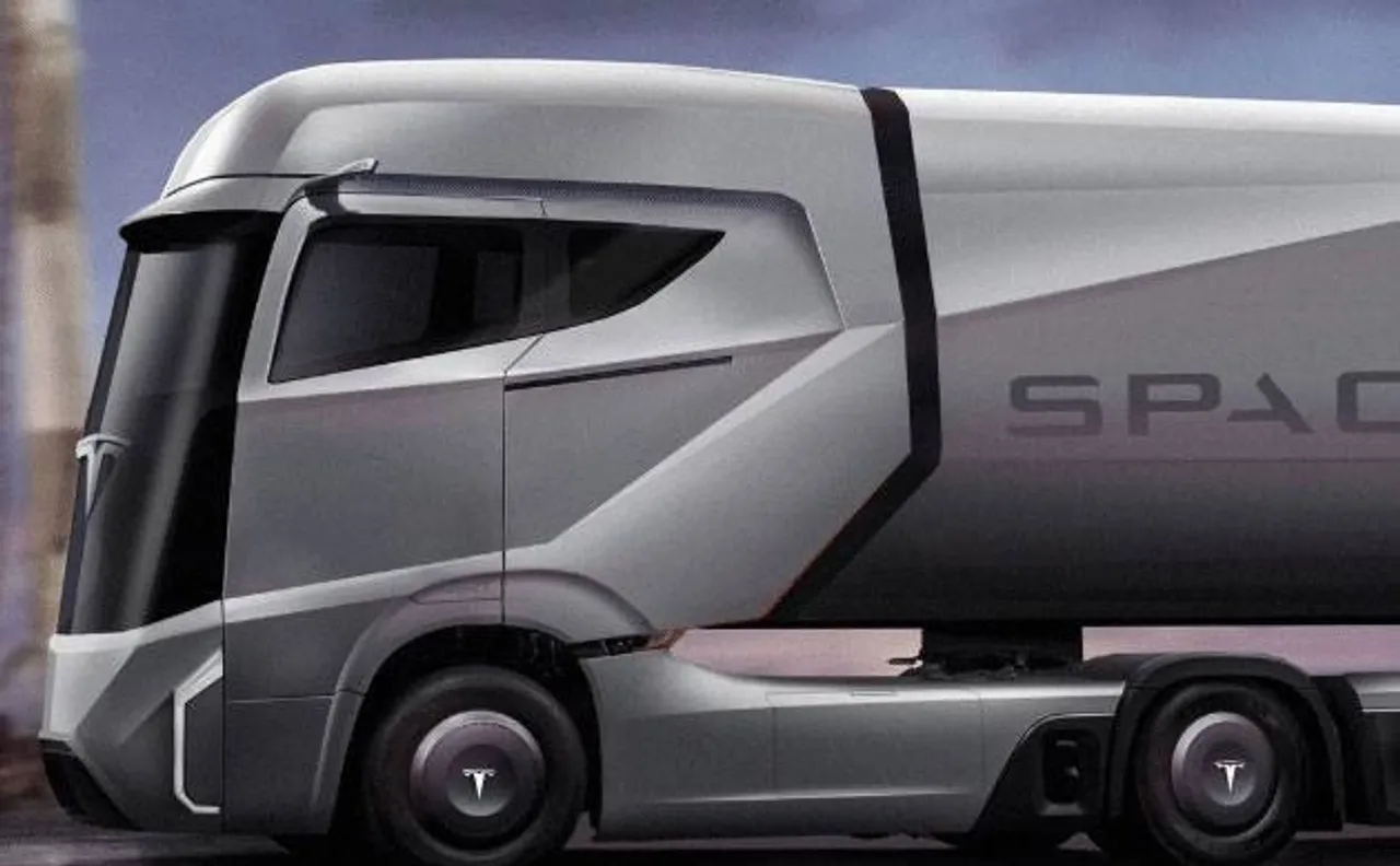 Tesla founder Elon Musk unveils company's futuristic all-electric semi-truck