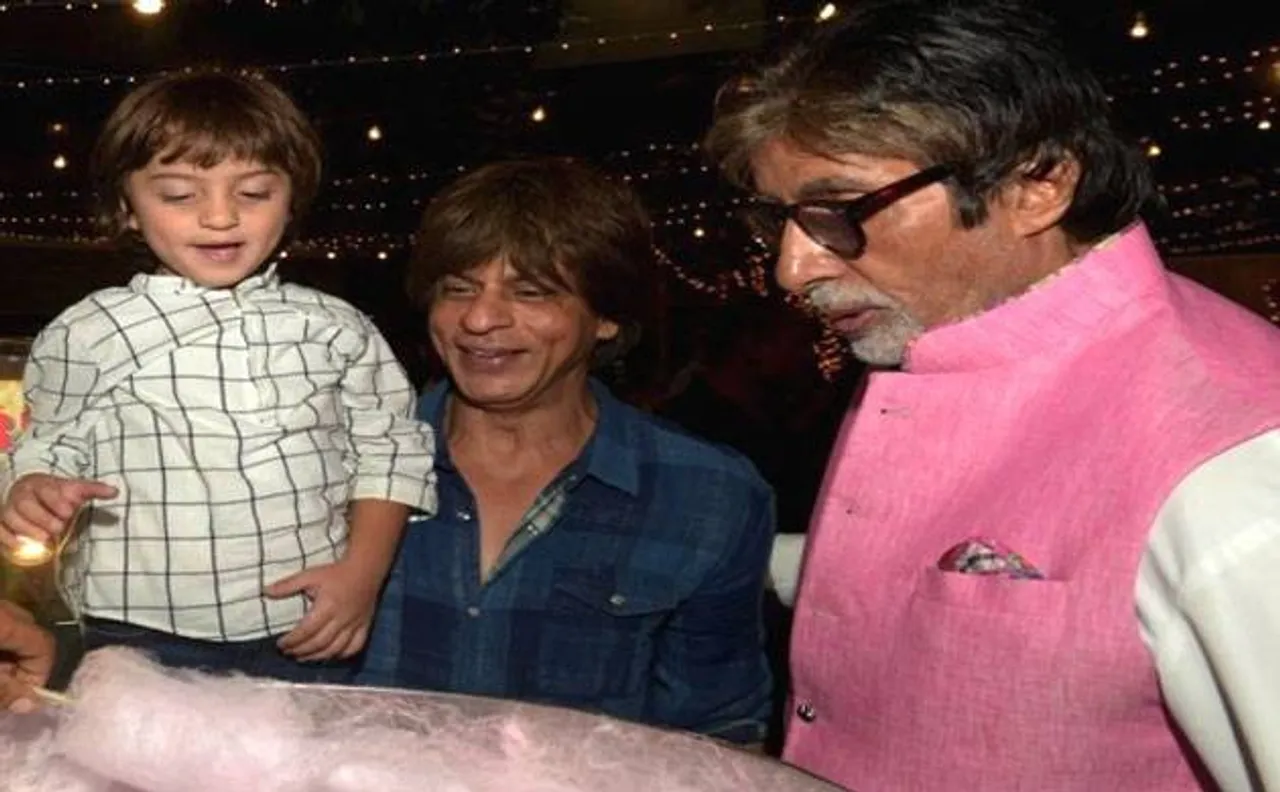 Shah Rukh Khan's son AbRam believes Amitabh Bachchan is his father; isn't this cute?