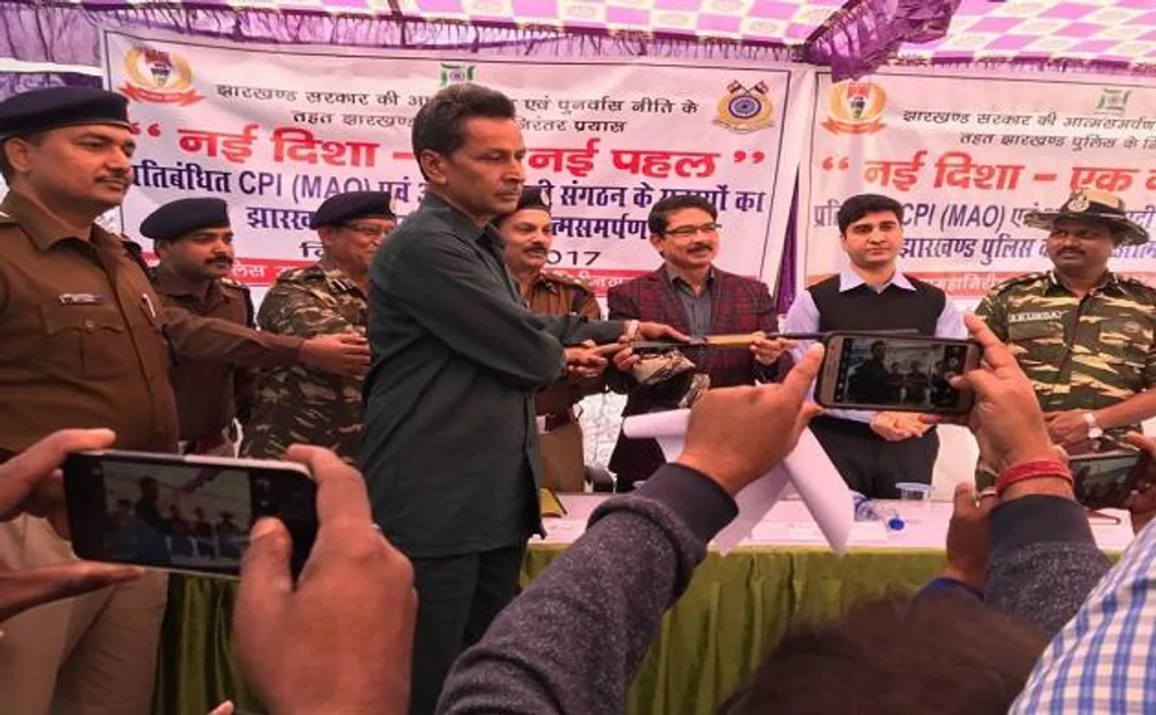 Jharkhand: CPI-Maoist leader wanted for killing 2 dozen security personnel surrenders 