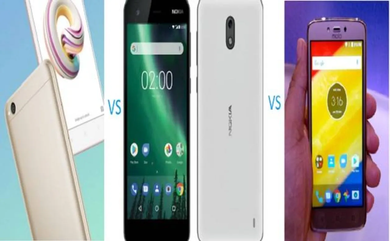 Xiaomi Redmi 5A vs Nokia 2 vs Moto C Plus: Price, specs, features comparison