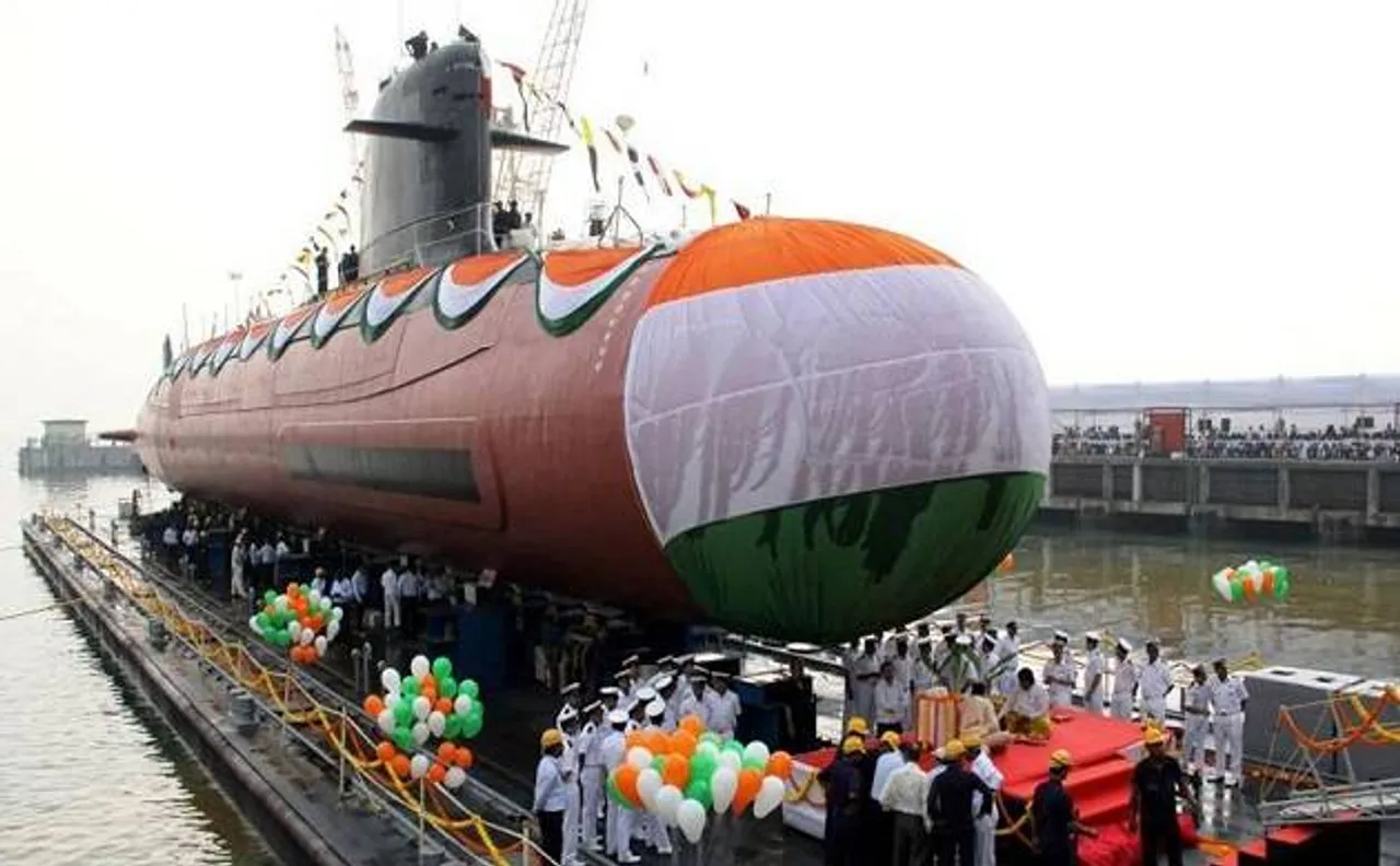 PM Narendra Modi dedicates first made-in-India Scorpene class submarine INS Kalvari to nation 