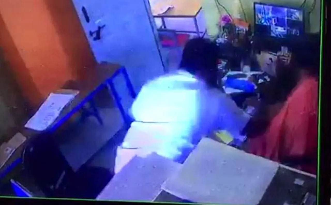 WATCH | Lady teacher beaten up by Bengaluru BJP leader for failing to pay interest on loan