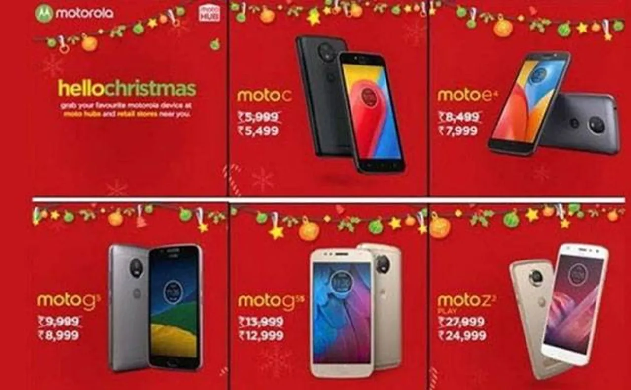 Moto smartphones get a Christmas sale discount in India