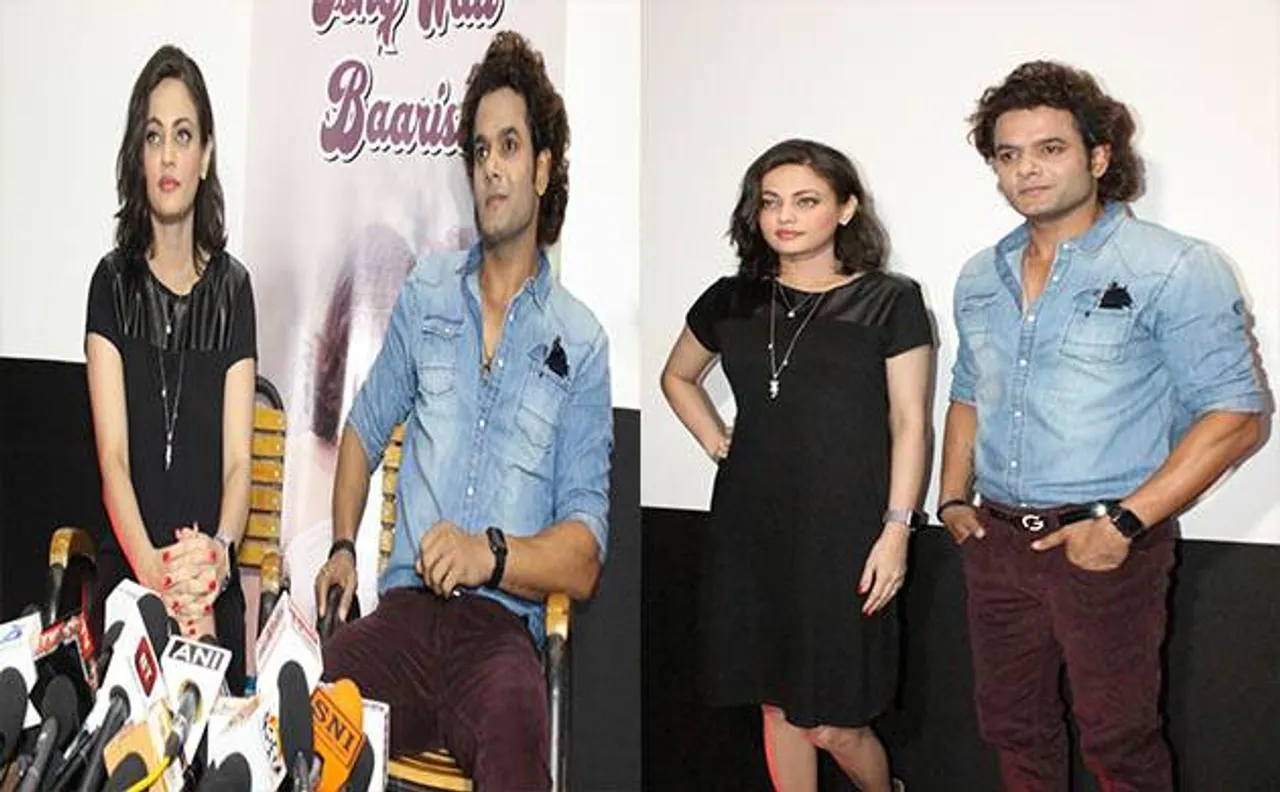 Sneha Ullal looks mesmerizing in 'Ishq Wali Baarish' with Qaiz Khan