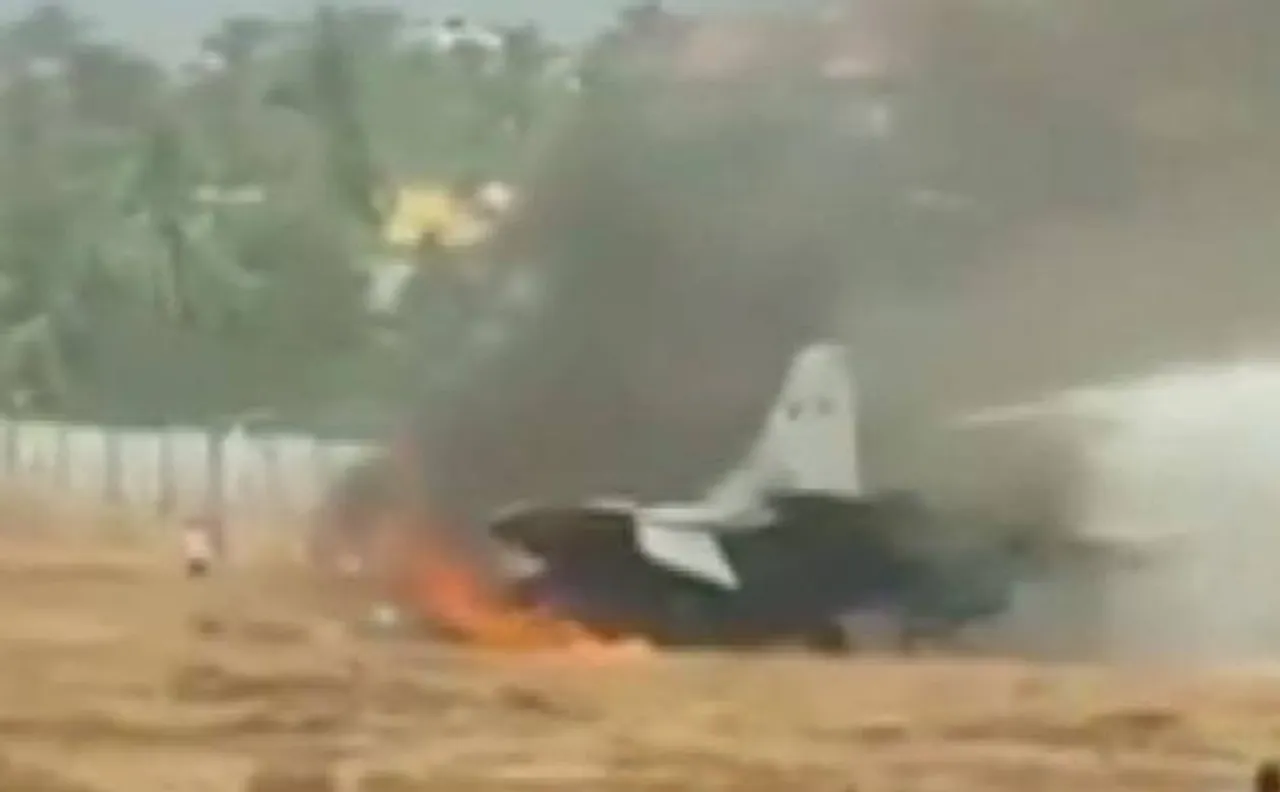 MIG-29K fighter aircraft goes off runway at Goa airport, pilot ejects safely