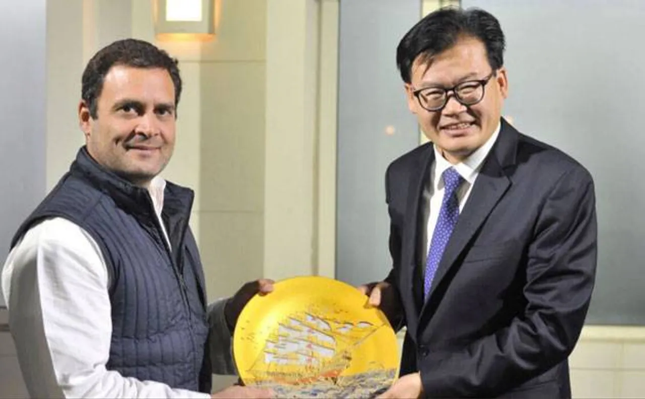Rahul Gandhi meets delegation of Communist Party of China for a 'meaningful exchange of views'