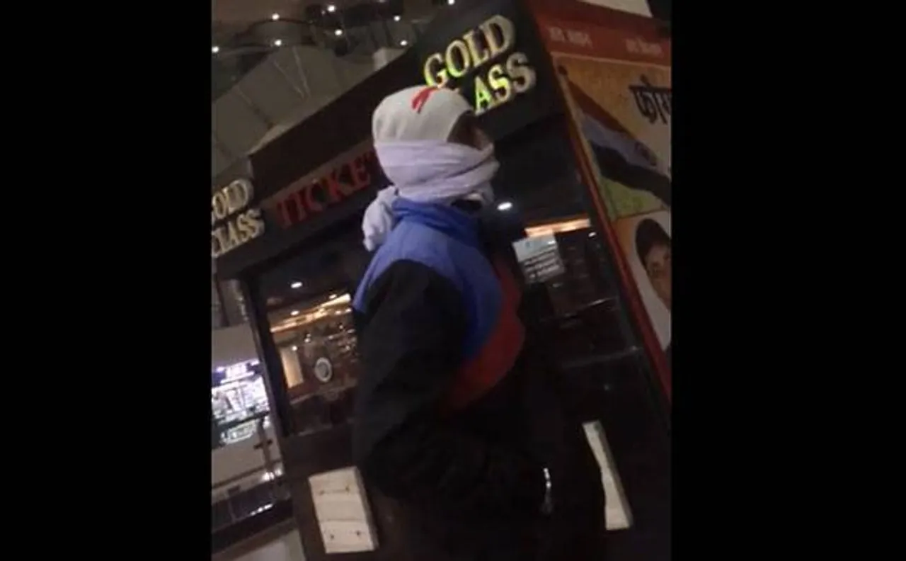 WATCH | Karni Sena members set afire ticket counter at CTC Mall Faridabad