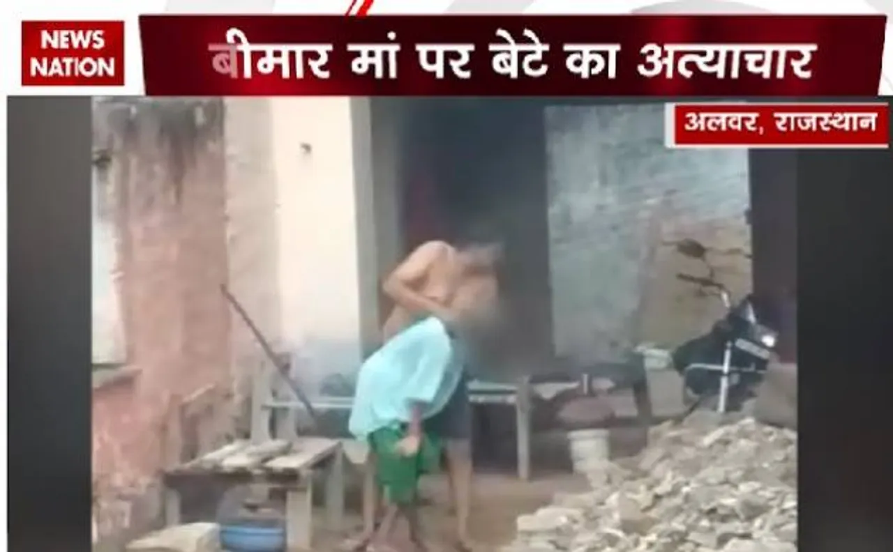 Watch Video | Rajasthan Mmn chokes his 82-year-old paralytic mother in Alwar