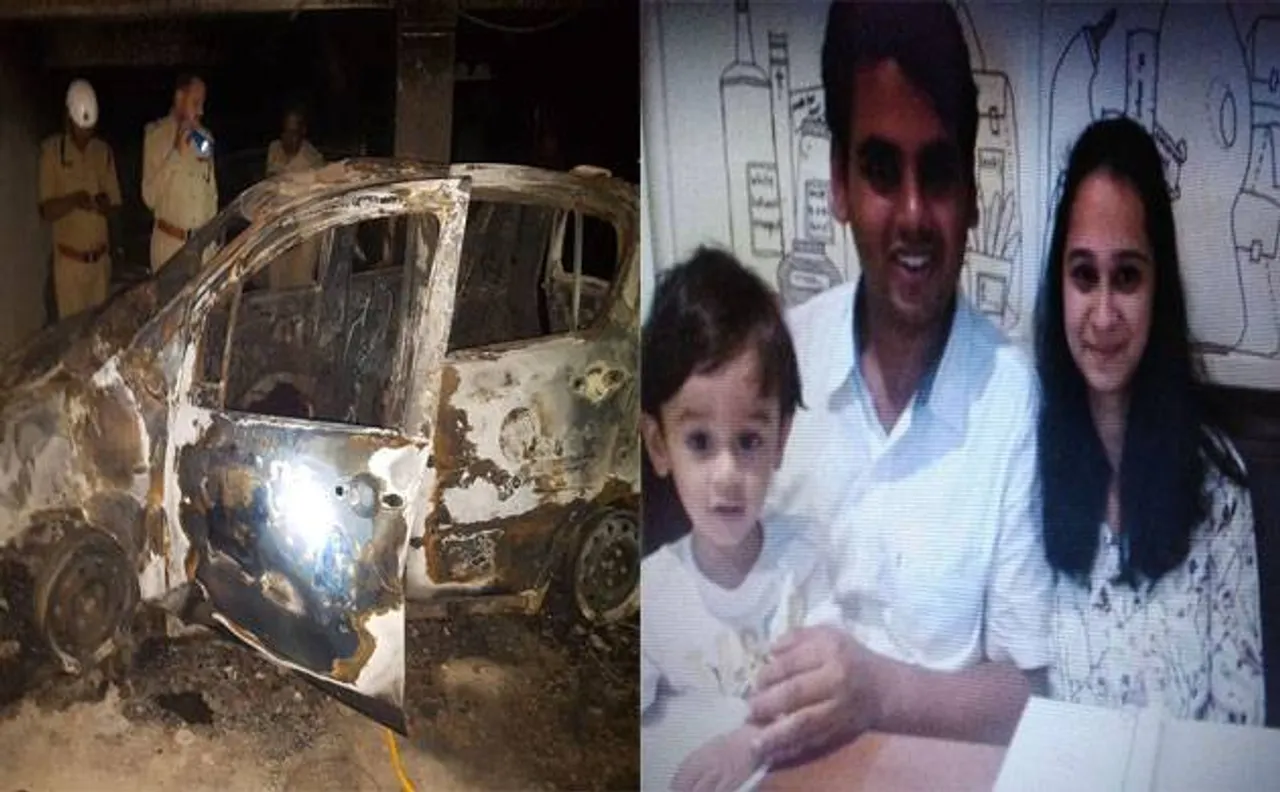 Woman, son die as fire breaks out in car in Bengaluru