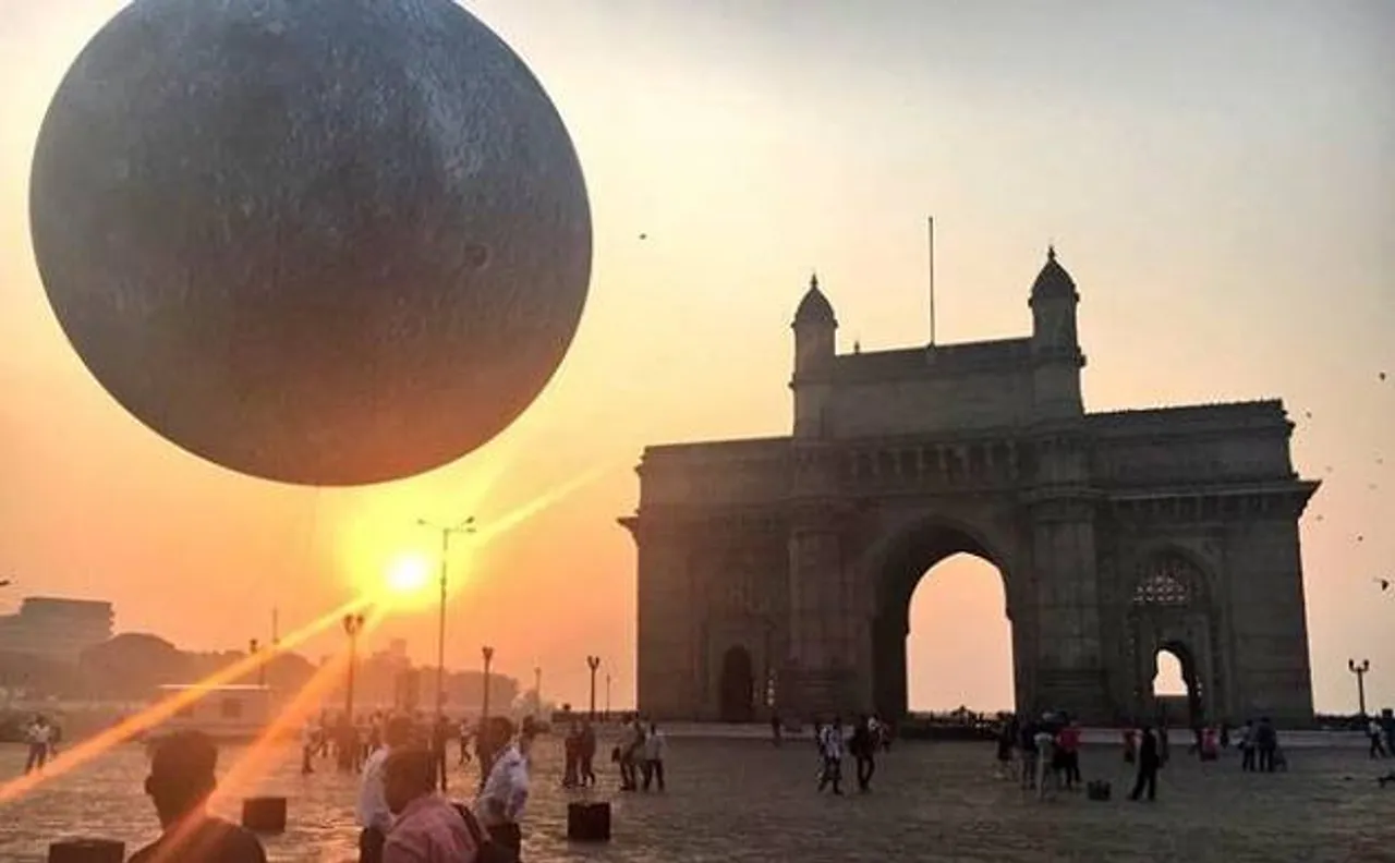 Moon at your doorstep! Giant Lunar replica unveiled at Gateway of India, Mumbai
