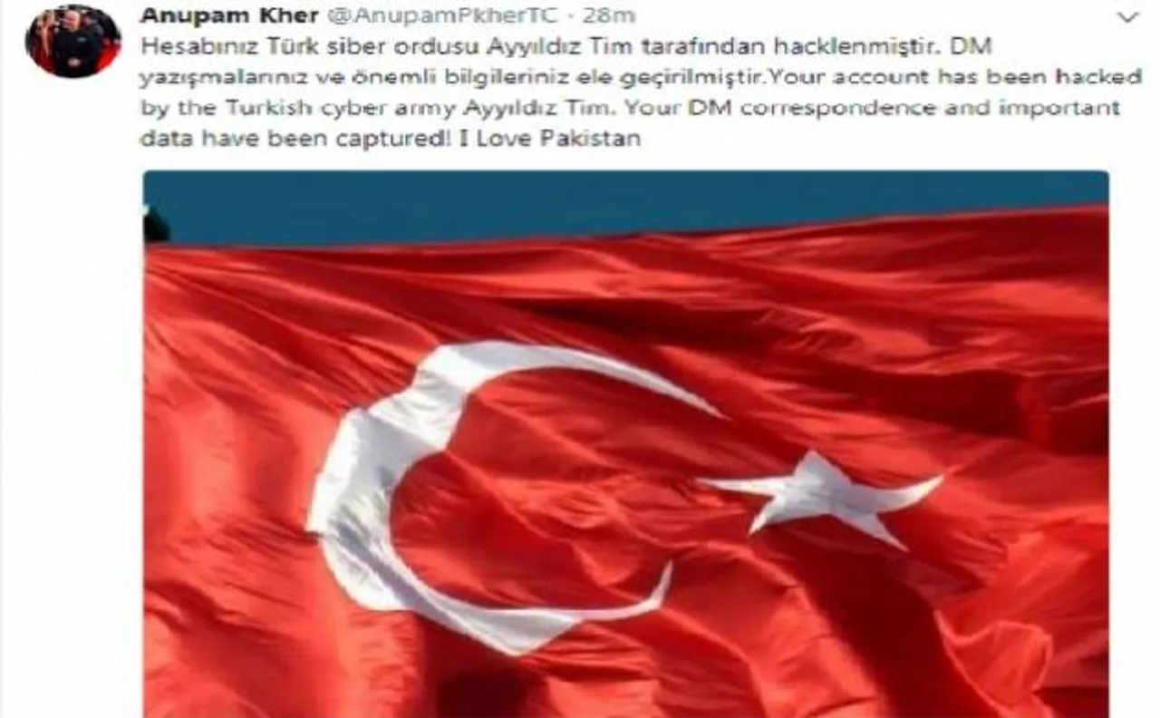 Pro-Pakistan groups hack Twitter handles of Kiran Bedi, Anupam Kher, Ram Madhav
