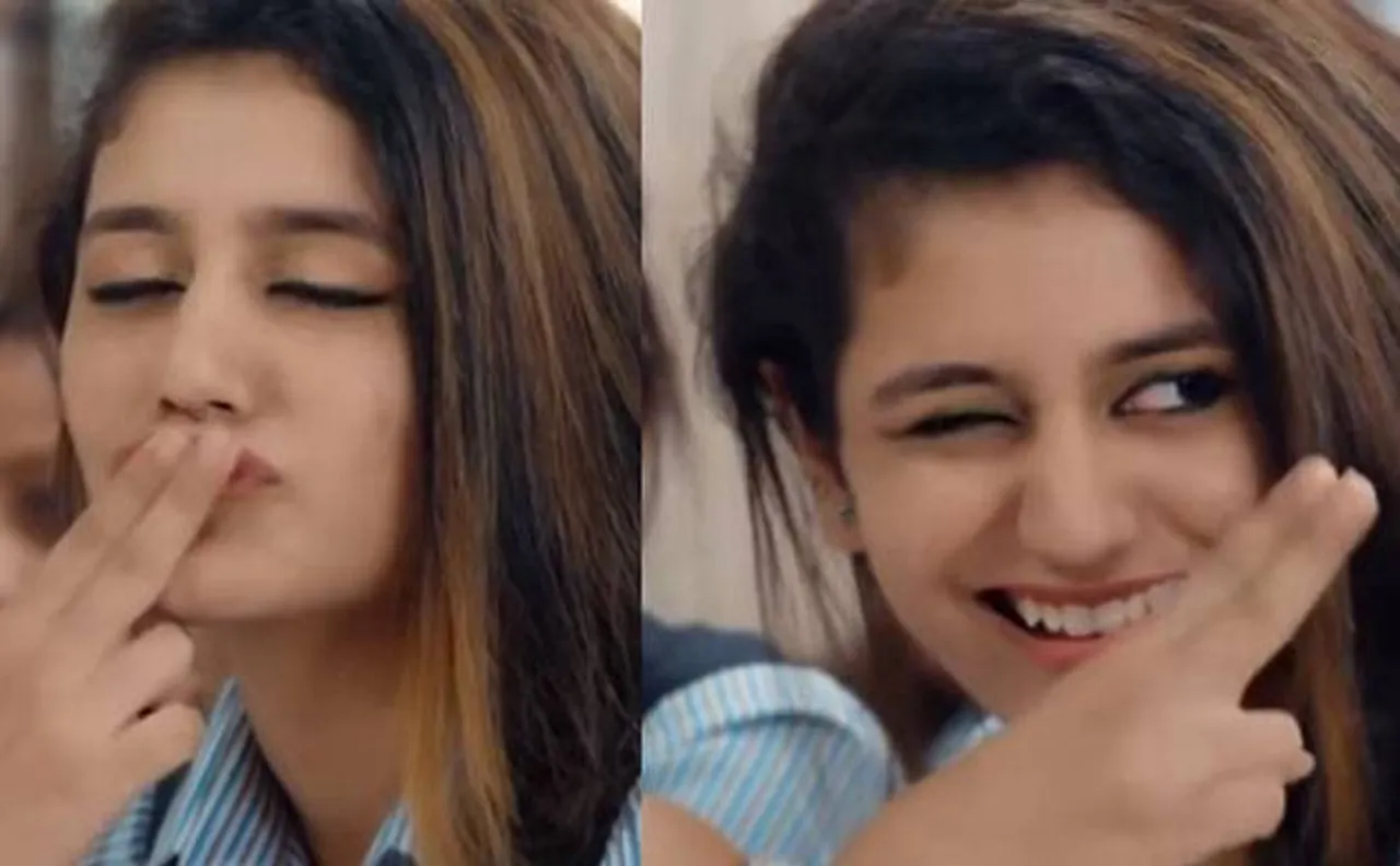 Winking girl Priya Prakash Varrier Smells Like Teen Spirit