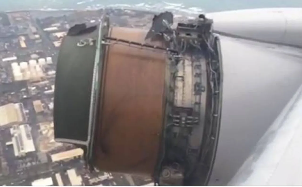 Watch Video: United flight 1175 engine fell apart in midair, 373 people lands safely