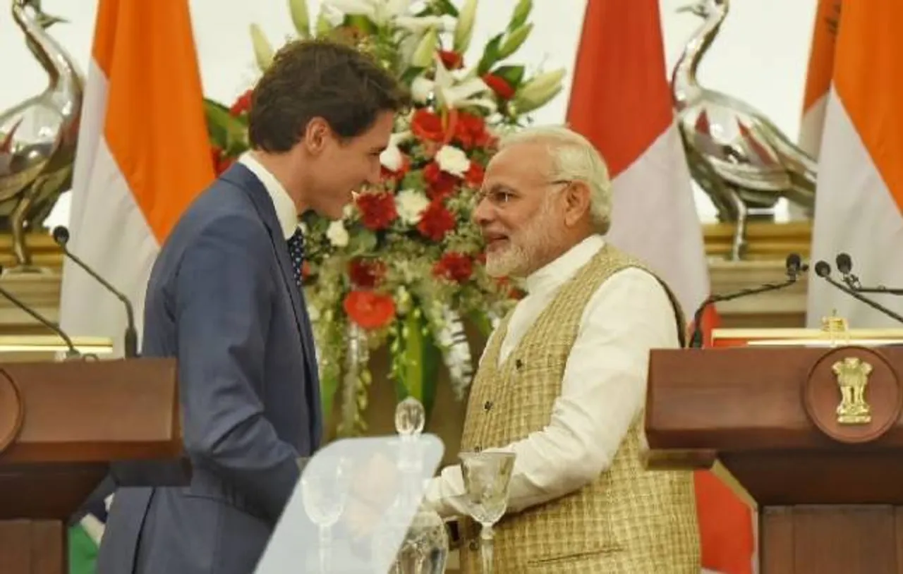 PM Modi, Canadian counterpart Justin Trudeau discuss terrorism, trade ties