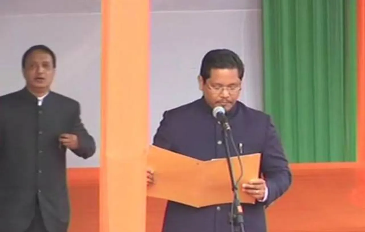 NPP's Conrad Sangma sworn-in as Meghalaya's CM says Good governance, sectoral focus key to state's progress