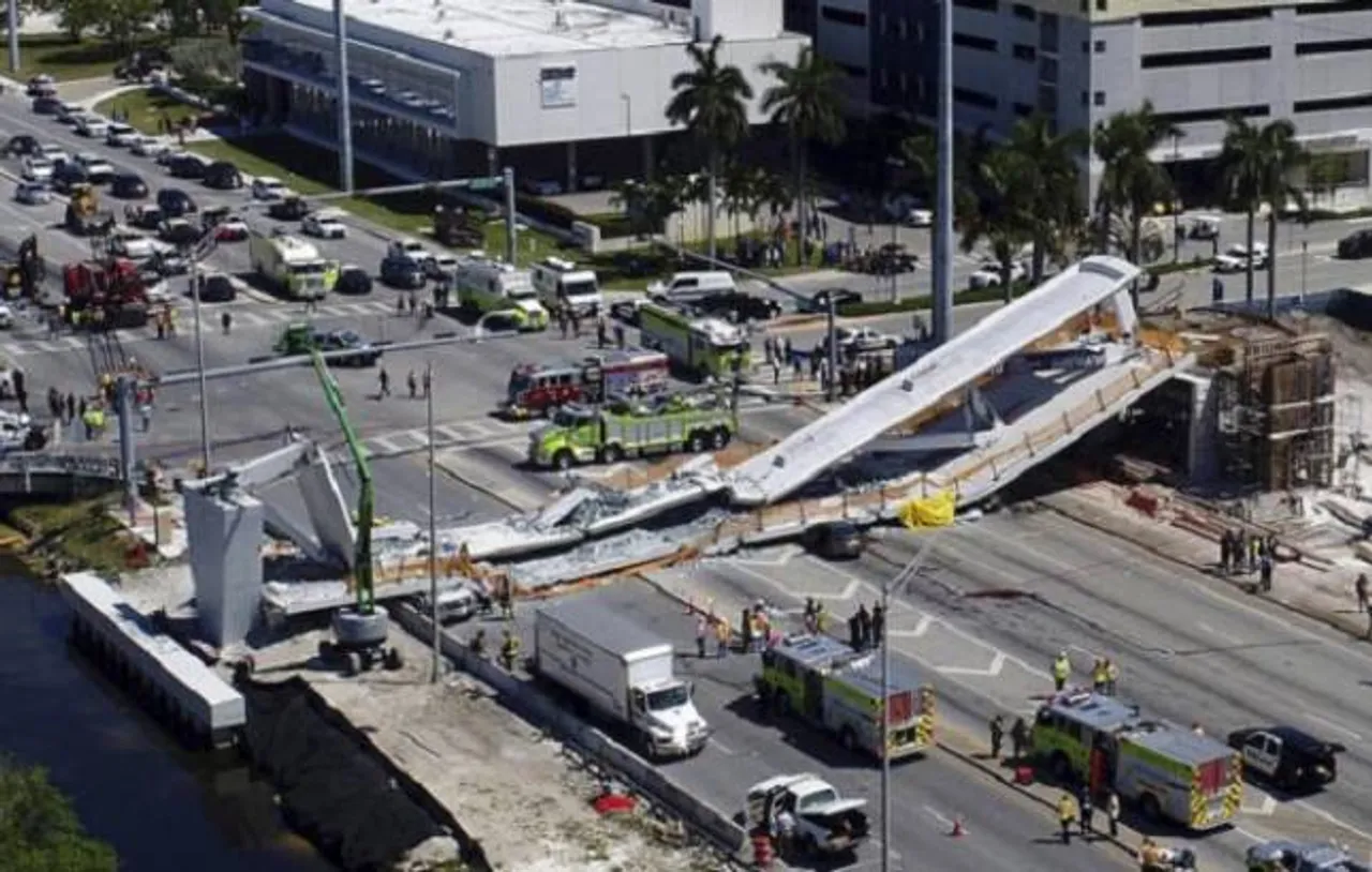 At least 4 dead, 9 injured in Florida pedestrian bridge collapse